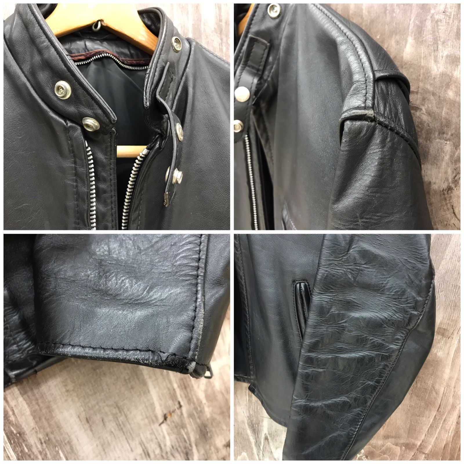 schott ショット バイカー レザー ライナー欠損 シングル