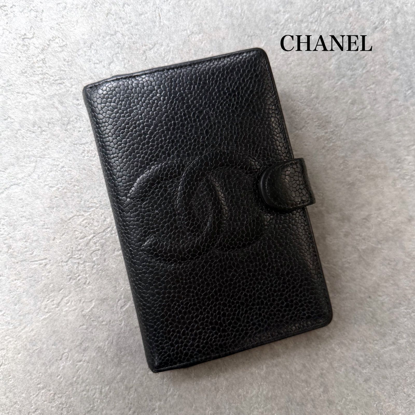 CHANEL シャネル ココマーク キャビアスキン 手帳カバー CHANEL シャネル ココマーク キャビアスキン 手帳カバー