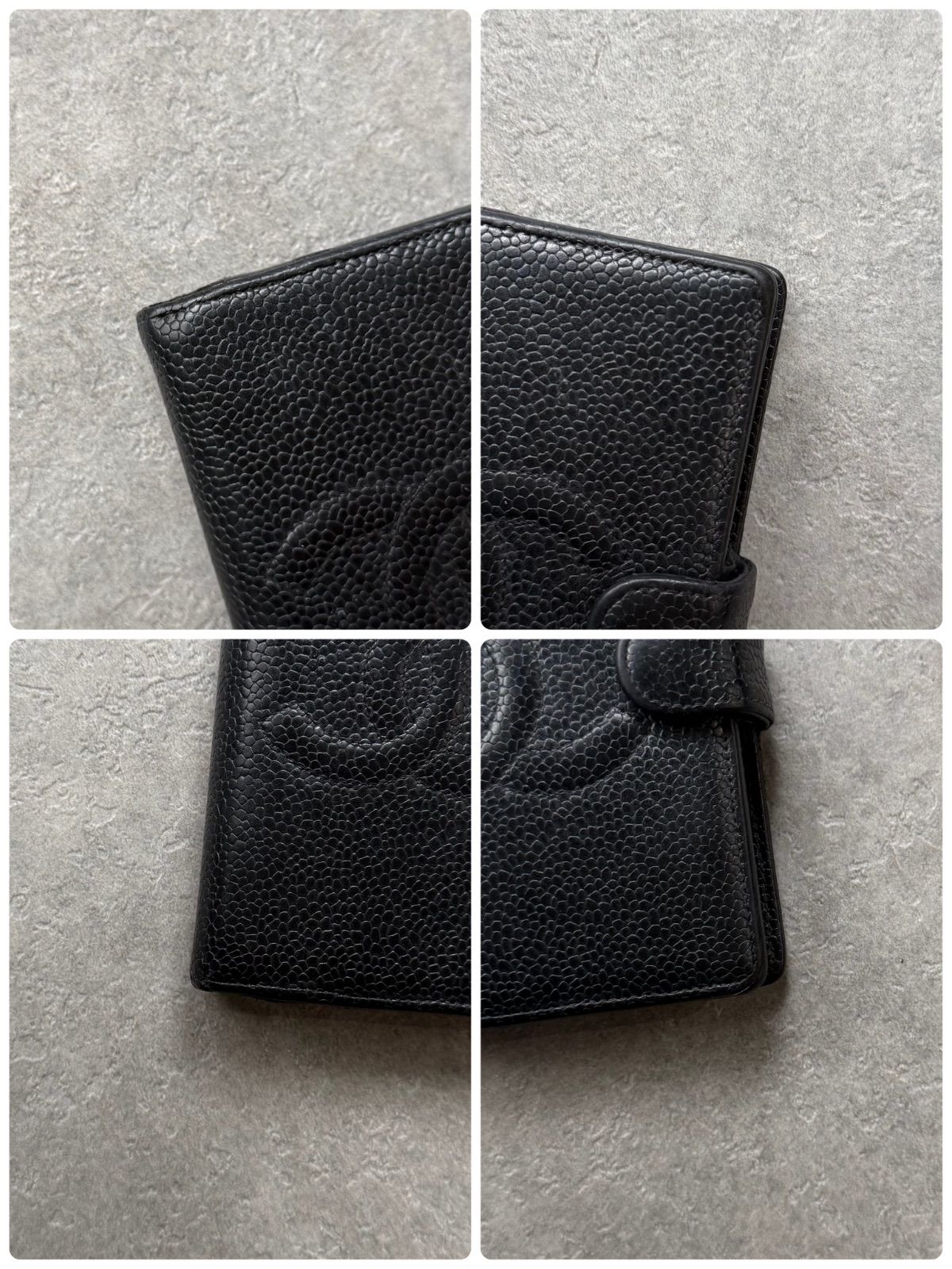 CHANEL シャネル ココマーク キャビアスキン 手帳カバー CHANEL シャネル ココマーク キャビアスキン 手帳カバー