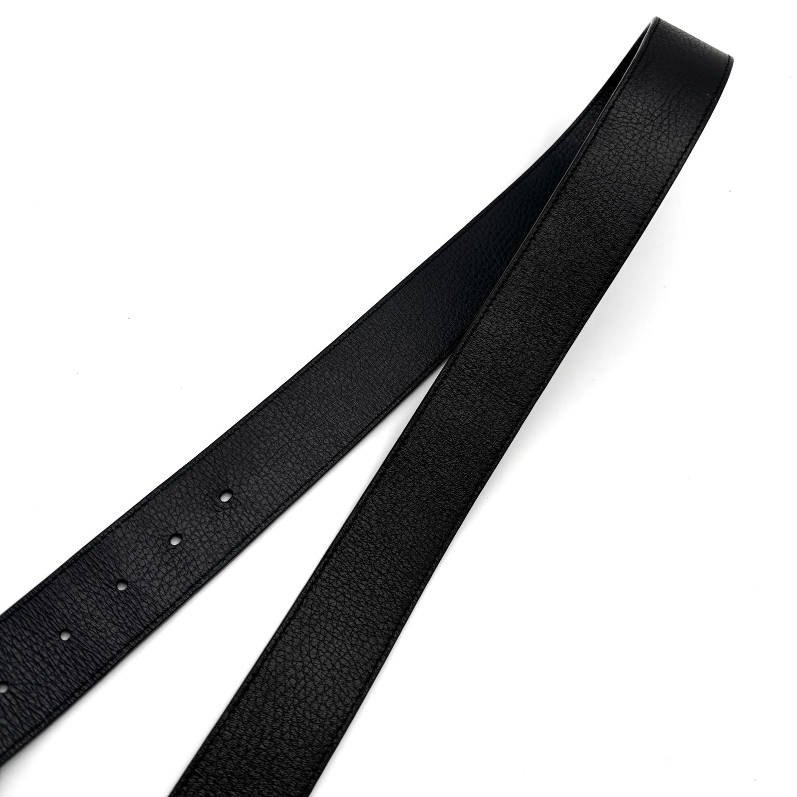 未使用に近い GUCCI グッチ インターロッキングG ベルト レザー 本革