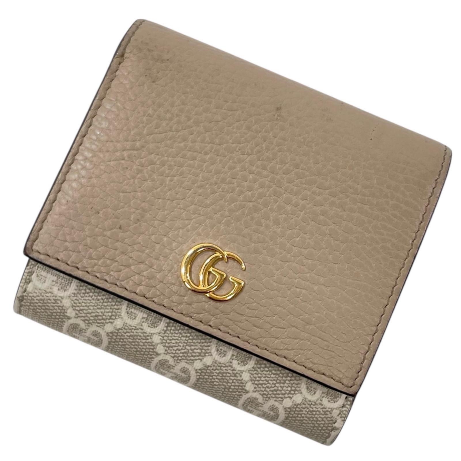 中古】GUCCI | グッチ ダブルG GGマーモント GGスプリーム 二つ折り 
