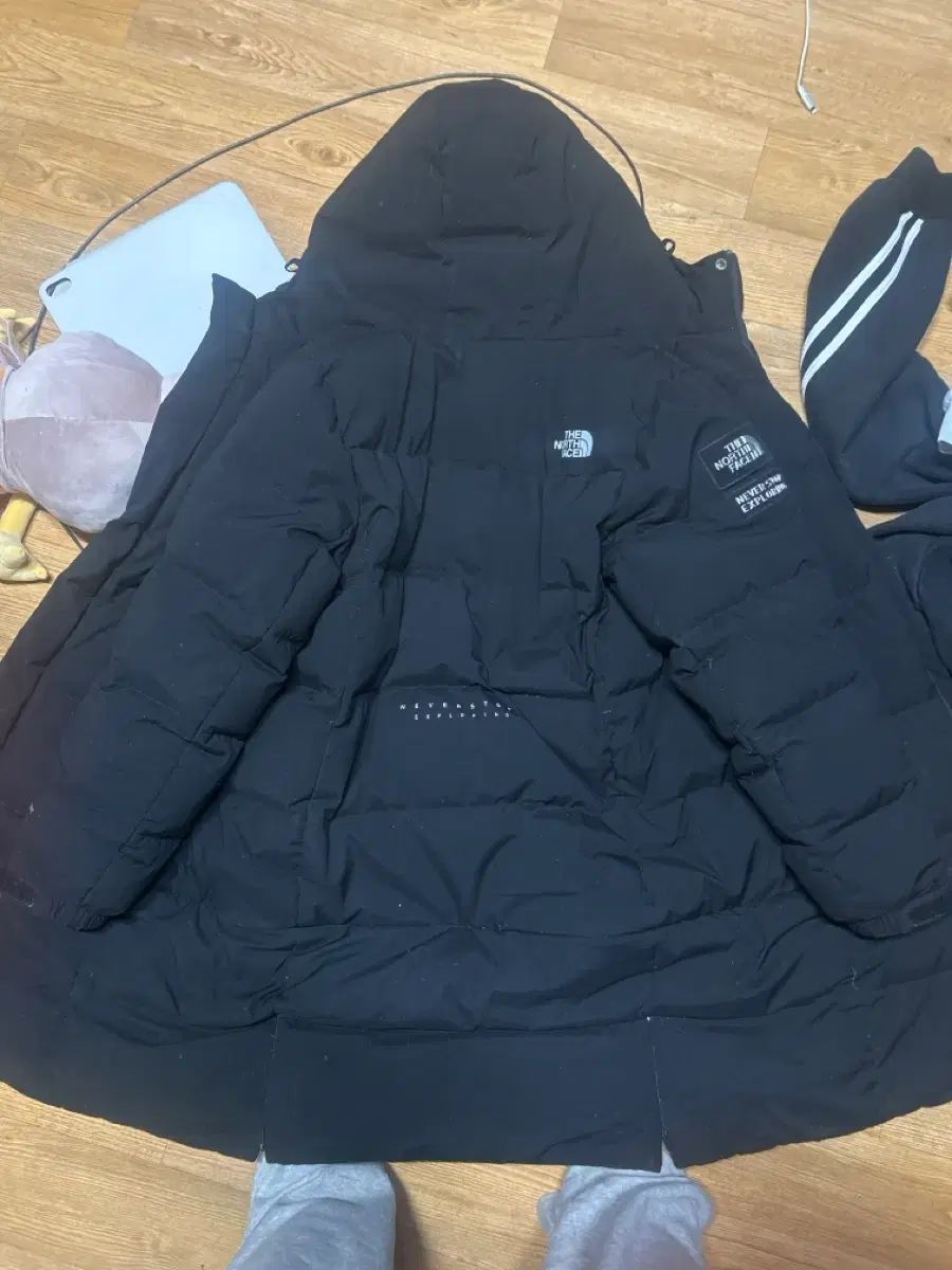 THE NORTH FACE ザノースフェイス ブラック ダウンジャケット ロング丈 