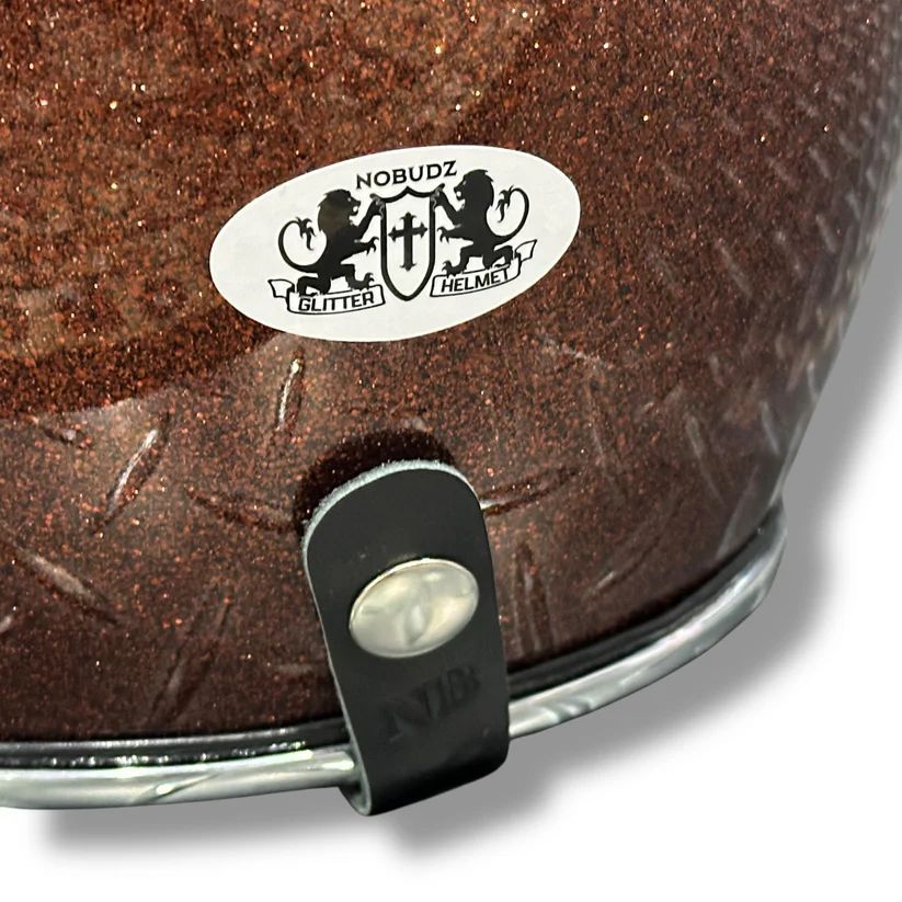 NOBUDZ グリッターヘルメット茶色 GLITTER 3/4 HELMET BROWN 茶色 ブラウン グリッターヘルメット NOBUDZ