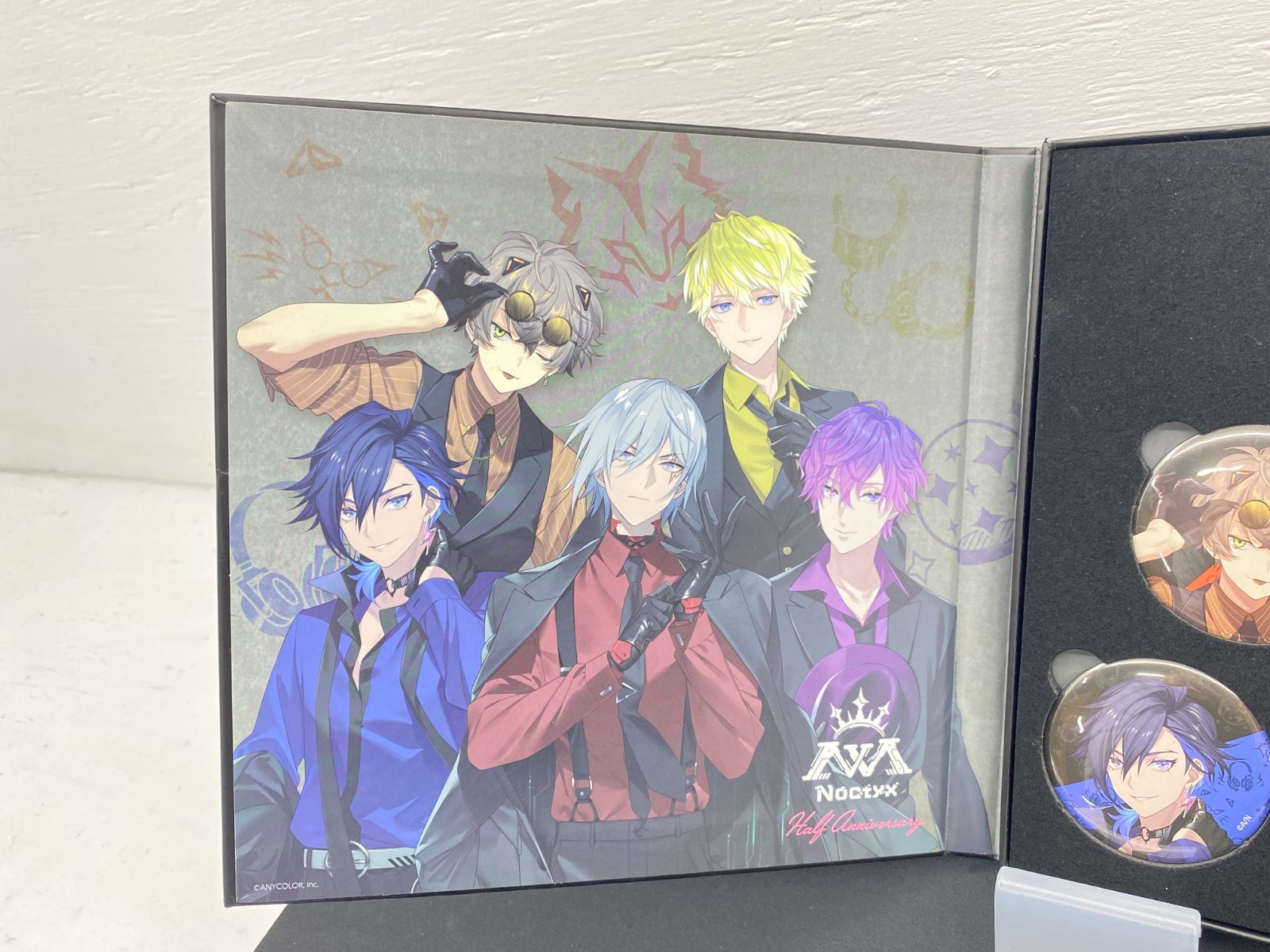 盛岡41-0040] NIJISANJI EN「Noctyx Half Anniversary Goods」缶バッジ 