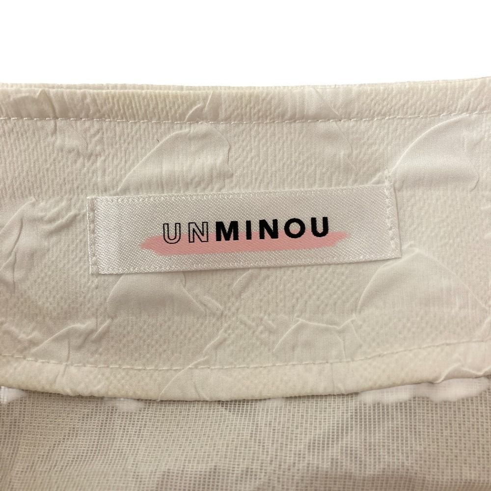 美品 UNMINOU アンミヌ ふくれジャガードコート EE12701 サイズF