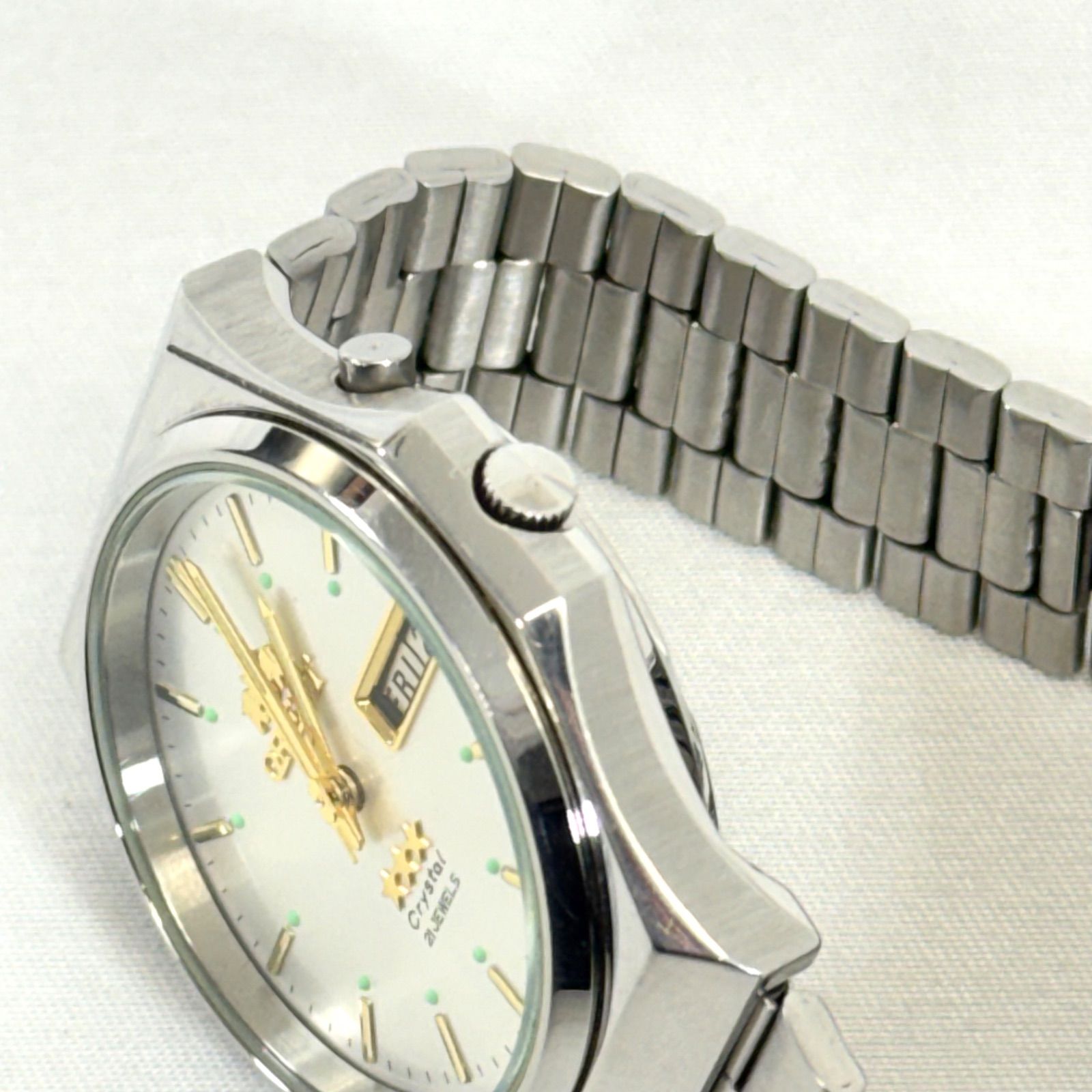 稼働品・自動巻】ORIENT オリエント 3スター 腕時計 469WB6-82 白文字 