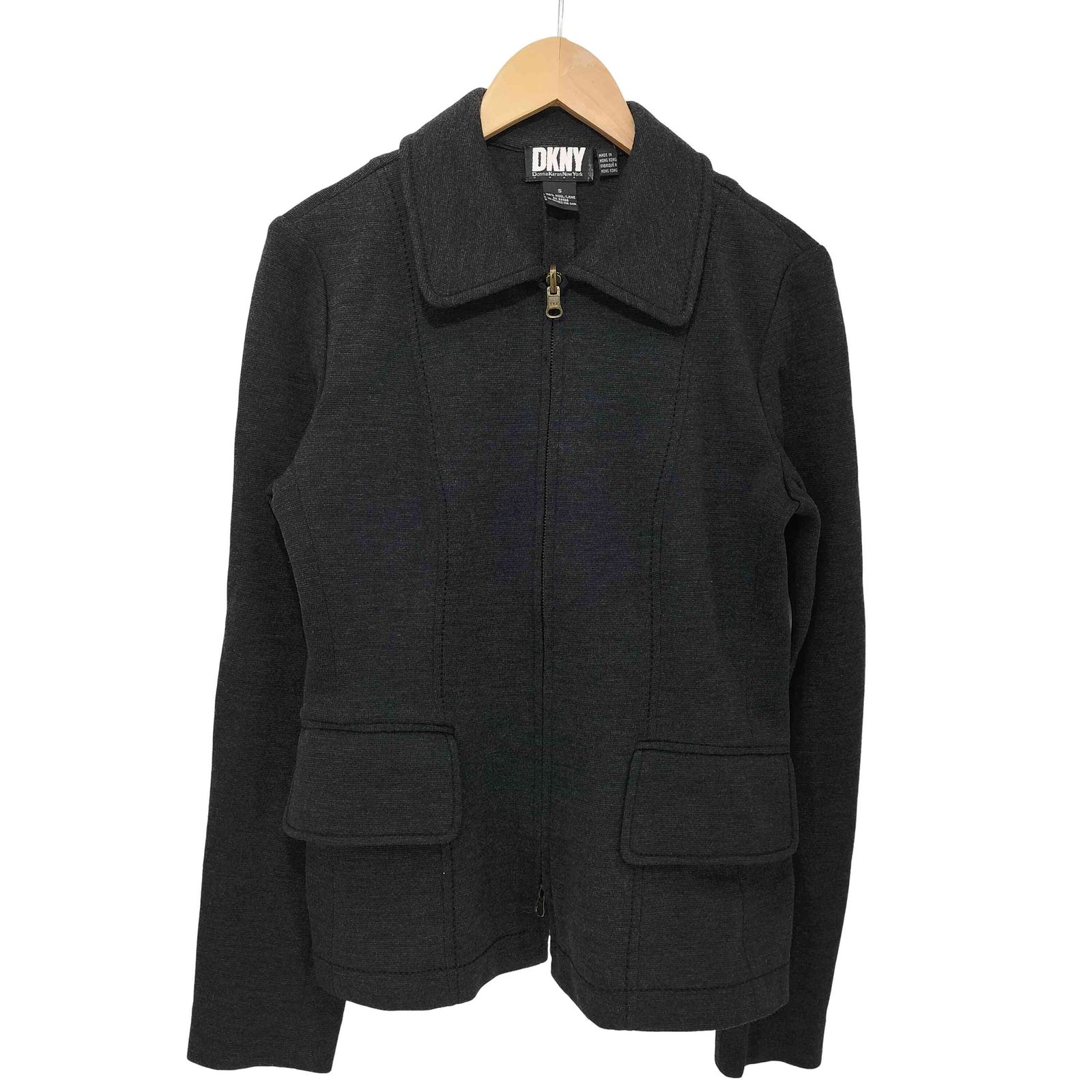 ダナキャランニューヨーク DKNY 90s archive Aライン ダブルジップ 