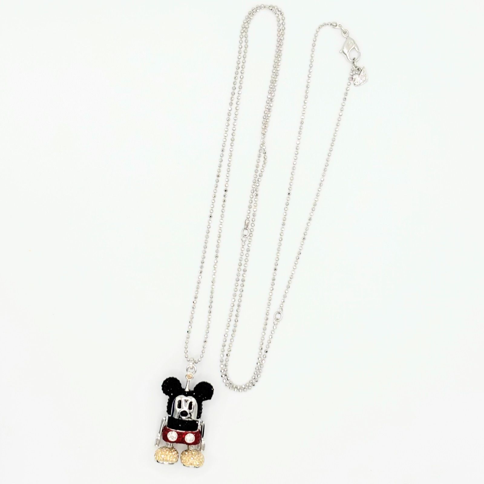 極美品】SWAROVSKI スワロフスキー ネックレス ミッキーマウス Mickey 