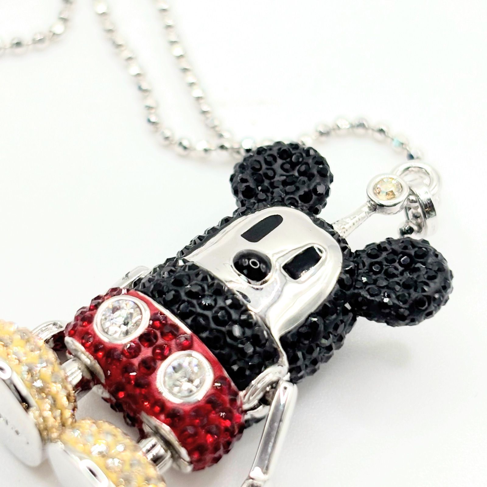 極美品】SWAROVSKI スワロフスキー ネックレス ミッキーマウス Mickey 