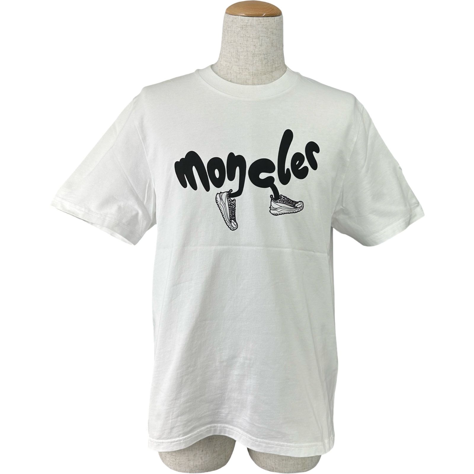 MONCLER ロゴプリント Tシャツ ホワイト