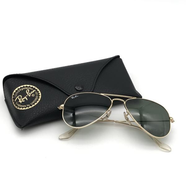 中古】Ray-Ban AVIATOR EXTRA SMALL サングラス RB3044 ゴールド 