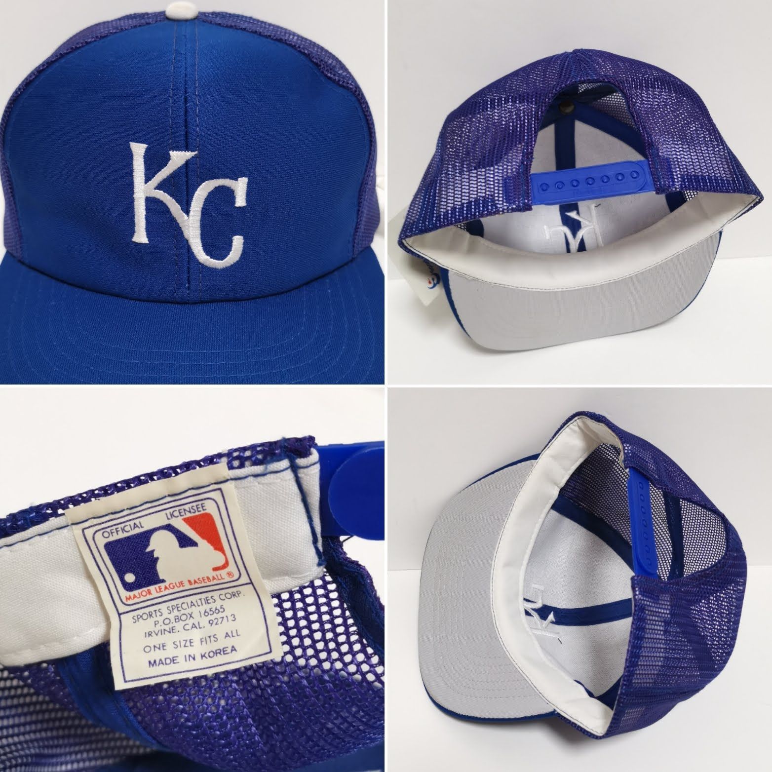 80s KC ロイヤルズ s キャップ メッシュ CAP MLB 青 80s KC ロイヤルズ Royals キャップ メッシュ CAP MLB 青 - メルカリ
