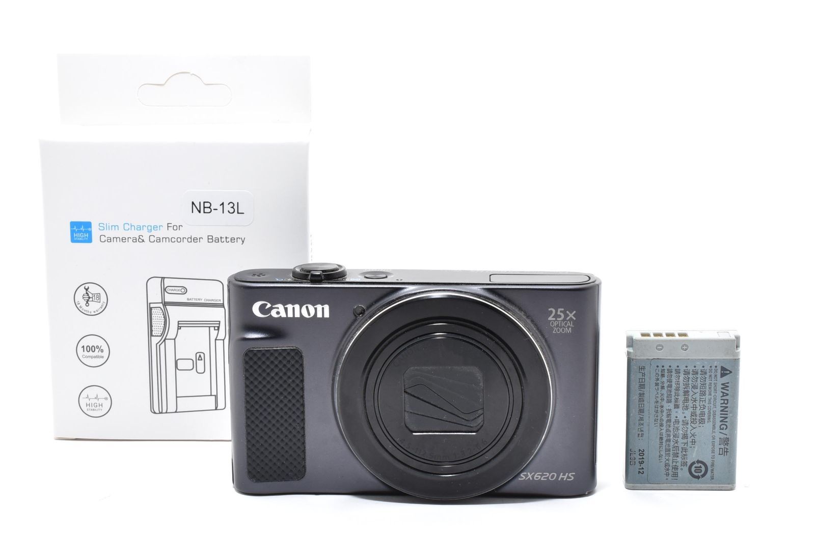 Canon キヤノン PowerShot SX620 HS ブラック /2978 動作OK 返金保証 