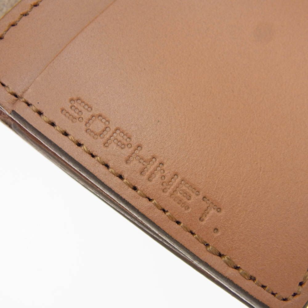SOPHNET. ソフネット 25SS SOPH-250087 LEATHER SMALL WALLET BEIGE