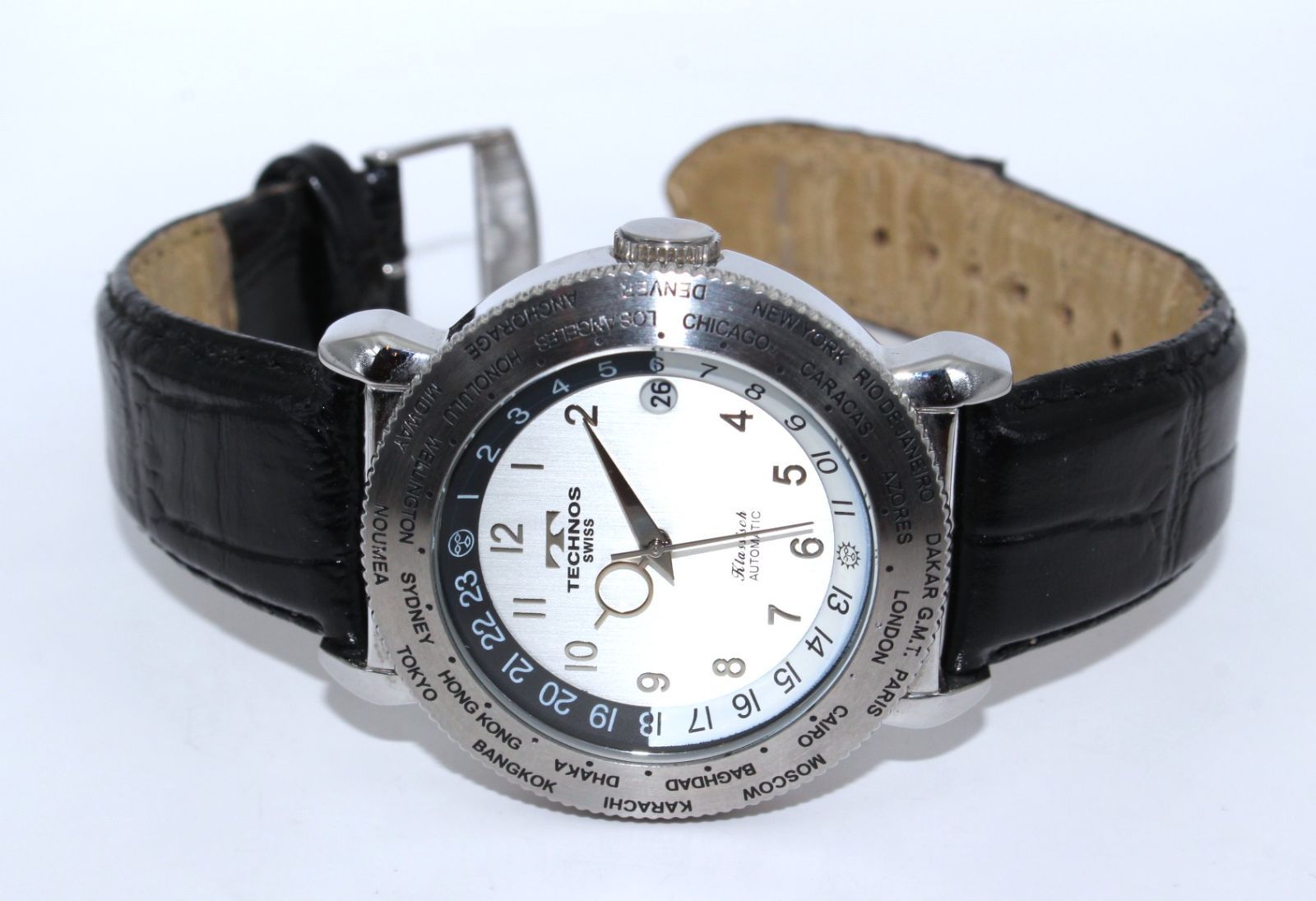  VRW-1696 時計 TECHNOS テクノス TGKA862 klassisch SL文字盤 メンズ 自動巻き 稼働品 長袖シャツ 自動巻き時計 腕時計(アナログ)