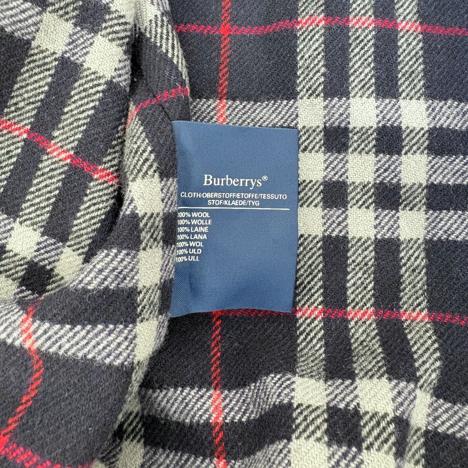 Burberrys バーバリーズ ステンカラーコート ネイビー ウールライナー