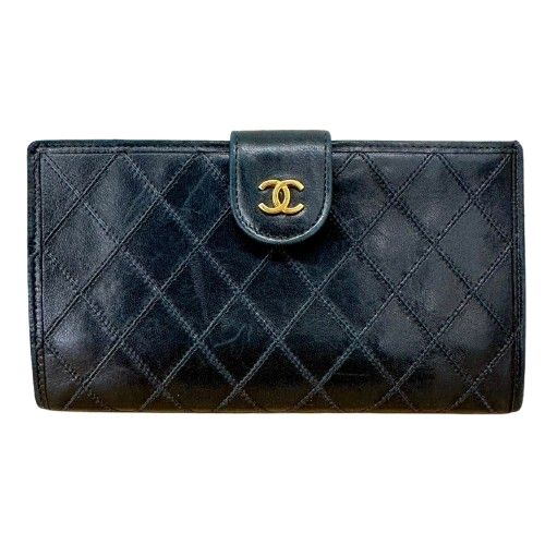 ♪CHANEL シャネル ビコローレ マトラッセ ラムスキン がま口 長 ♪CHANEL シャネル ビコローレ マトラッセ ラムスキン がま口 長