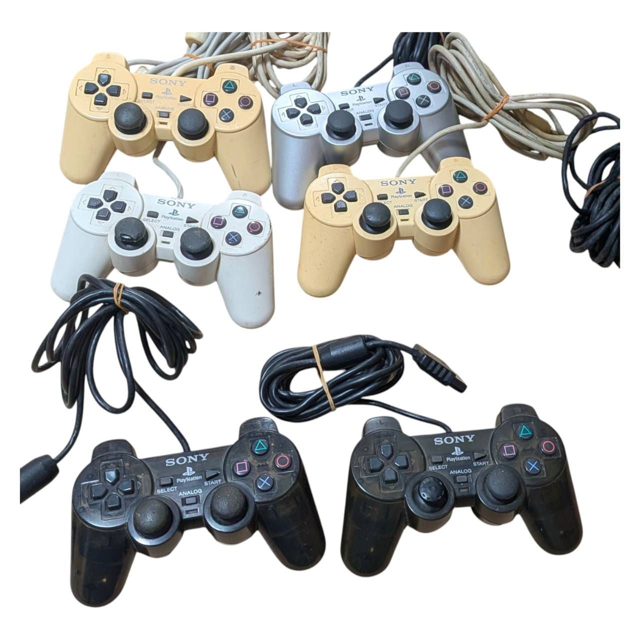 ジャンク PS2コントローラー30個セット PS2コントローラー各種 【公式