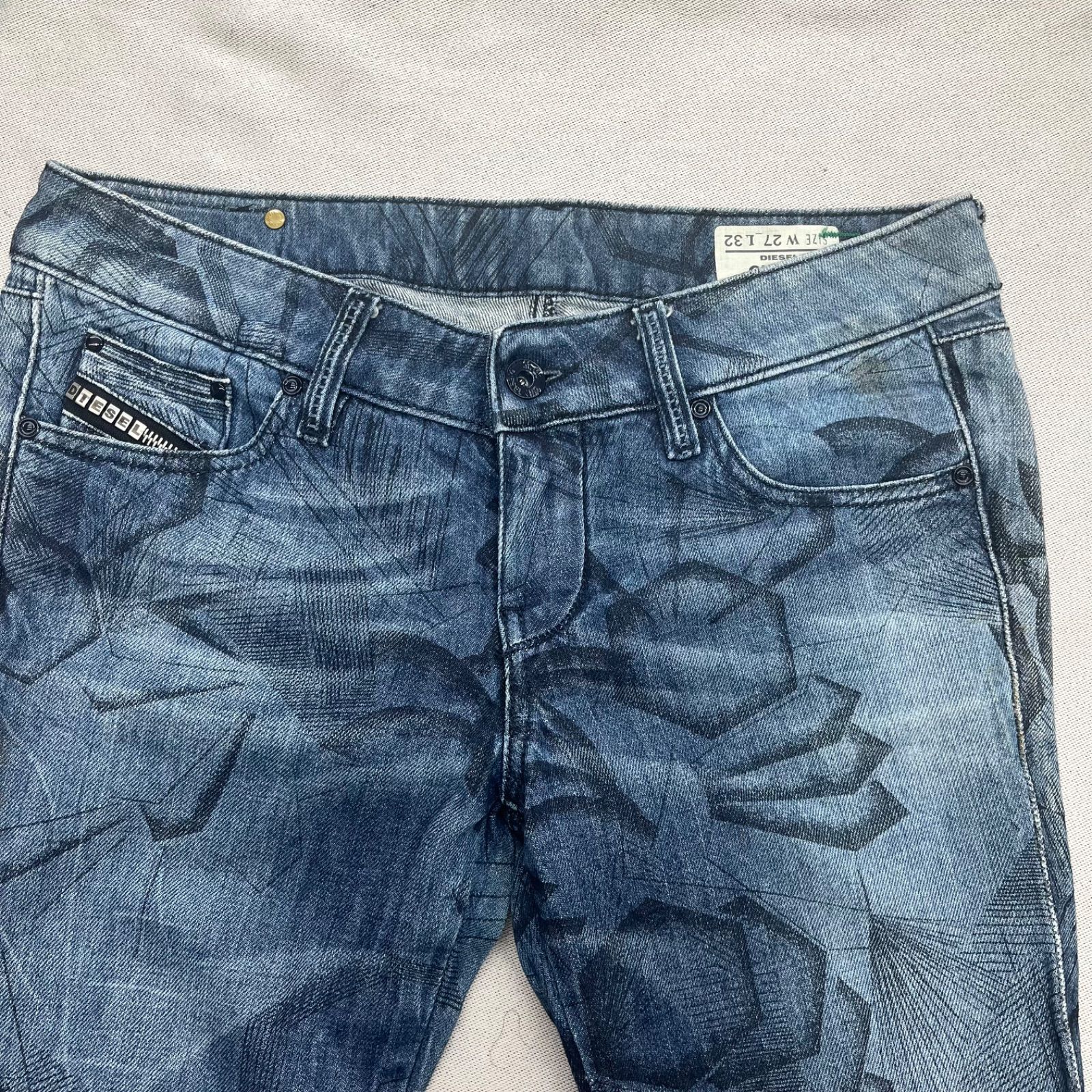 メンズ DIESEL デニムパンツ ライトブルー イタリア製