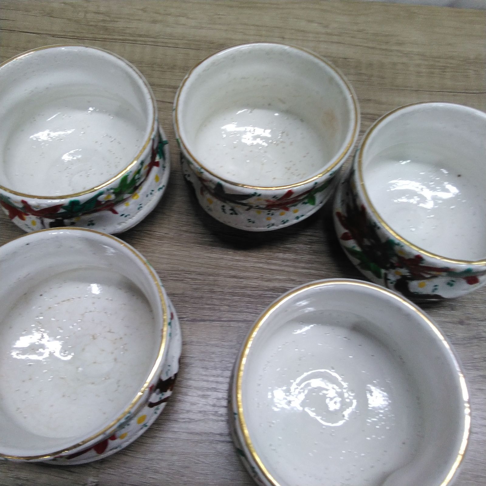 和食器 犬山焼 茶道具 抹茶碗 湯呑み コップ 5点セット 中古品