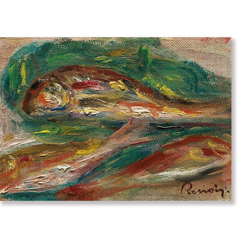 A2サイズ ルノワール ポスター 魚 静物画 ビストロ アートポスター