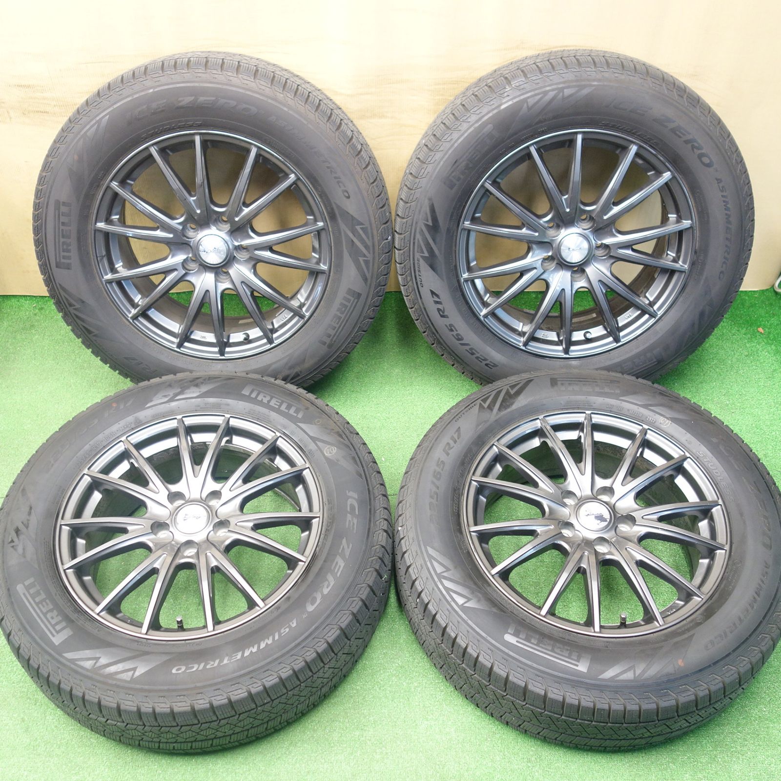 バリ溝！22年！9分☆スタッドレス 225/65R17 ピレリ アイスゼロ