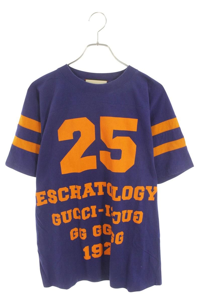 グッチ 655459 XJDHG ナンバリングロゴプリントTシャツ メンズ XS