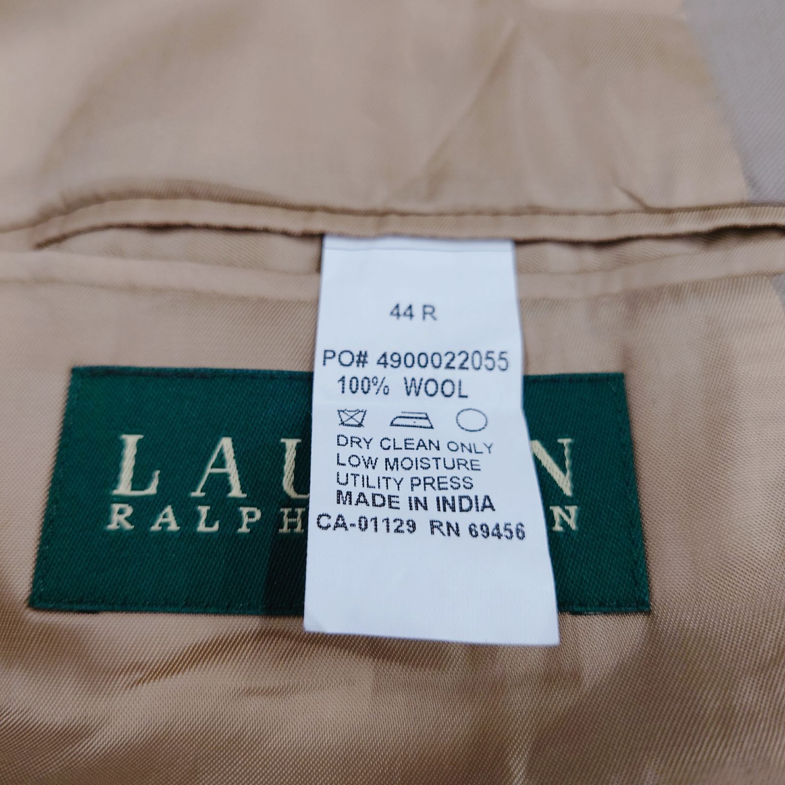 Ralph Lauren ラルフローレン テーラードジャケット XL ベージュ 