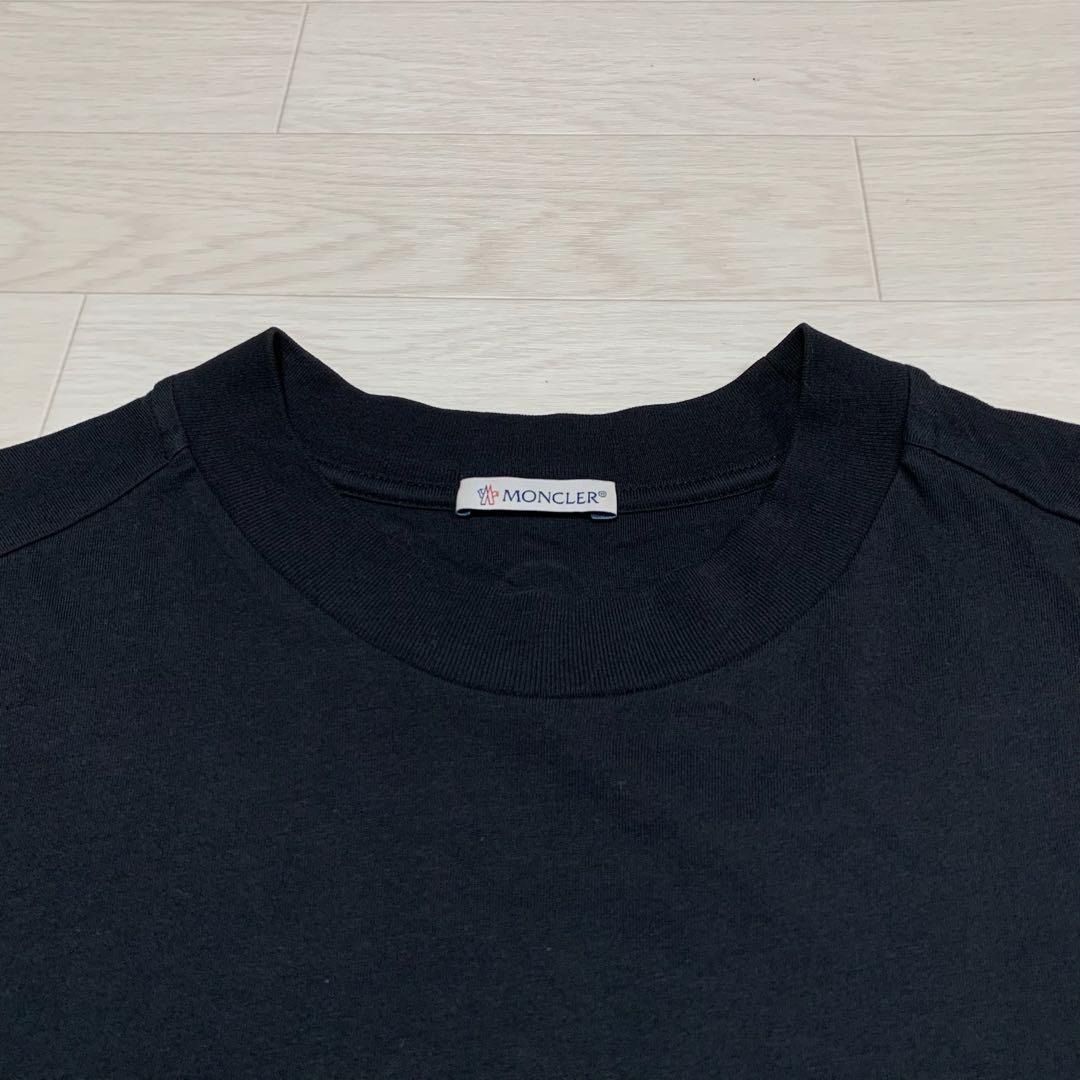 モンクレール バックワッペン Tシャツ サイズM ブラック 5S160 - メルカリ