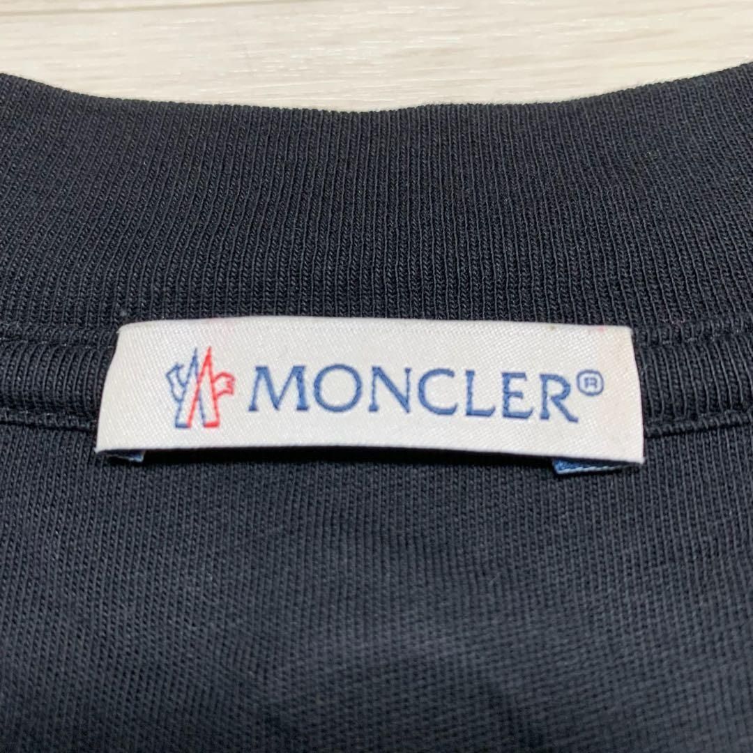 モンクレール バックワッペン Tシャツ サイズM ブラック 5S160 - メルカリ