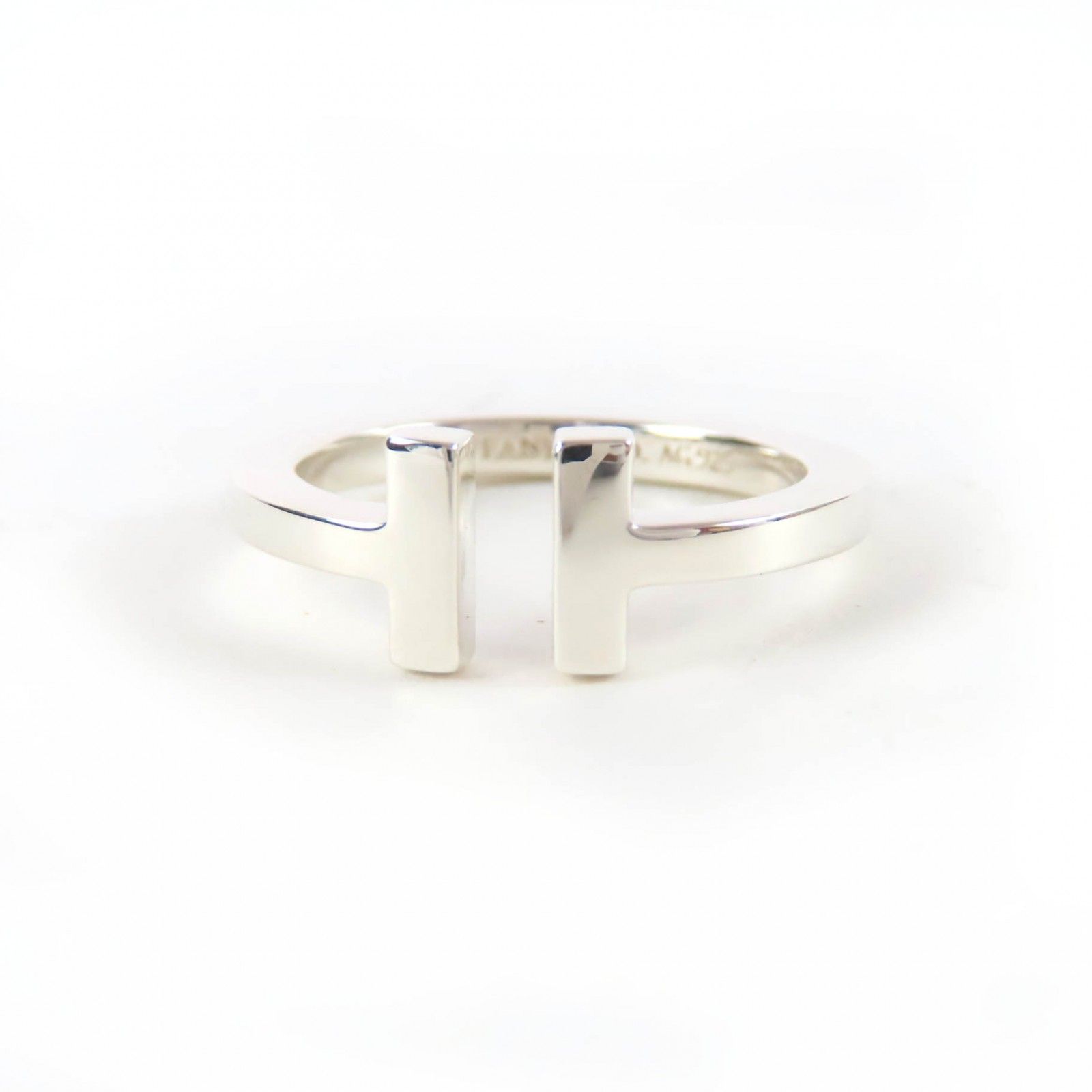 美品☆TIFFANY&Co. ティファニー ティファニーT スクエア リング AG925 