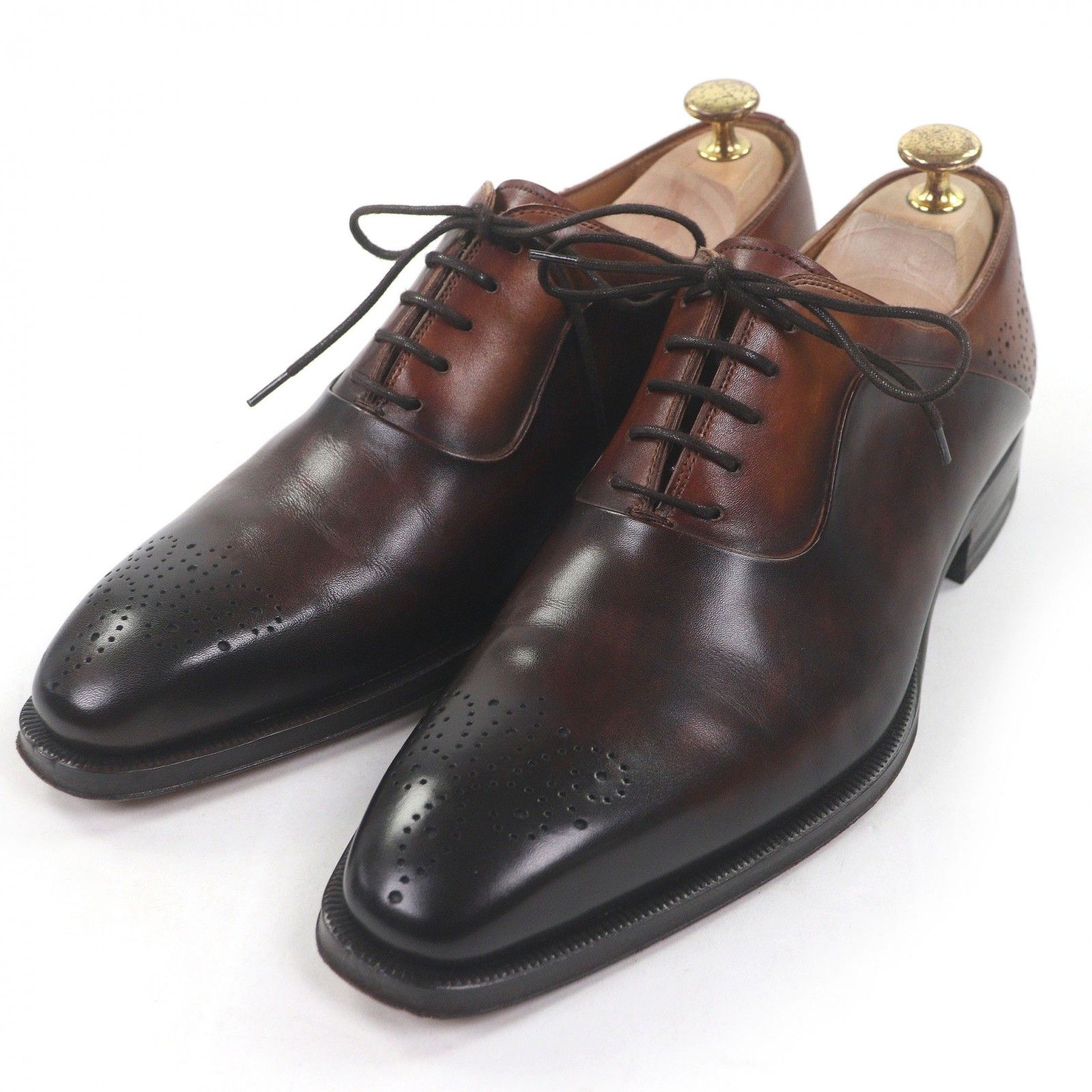 MAGNANNI ブラウン レースアップシューズ 40 MAGNANNI(マグナーニ 