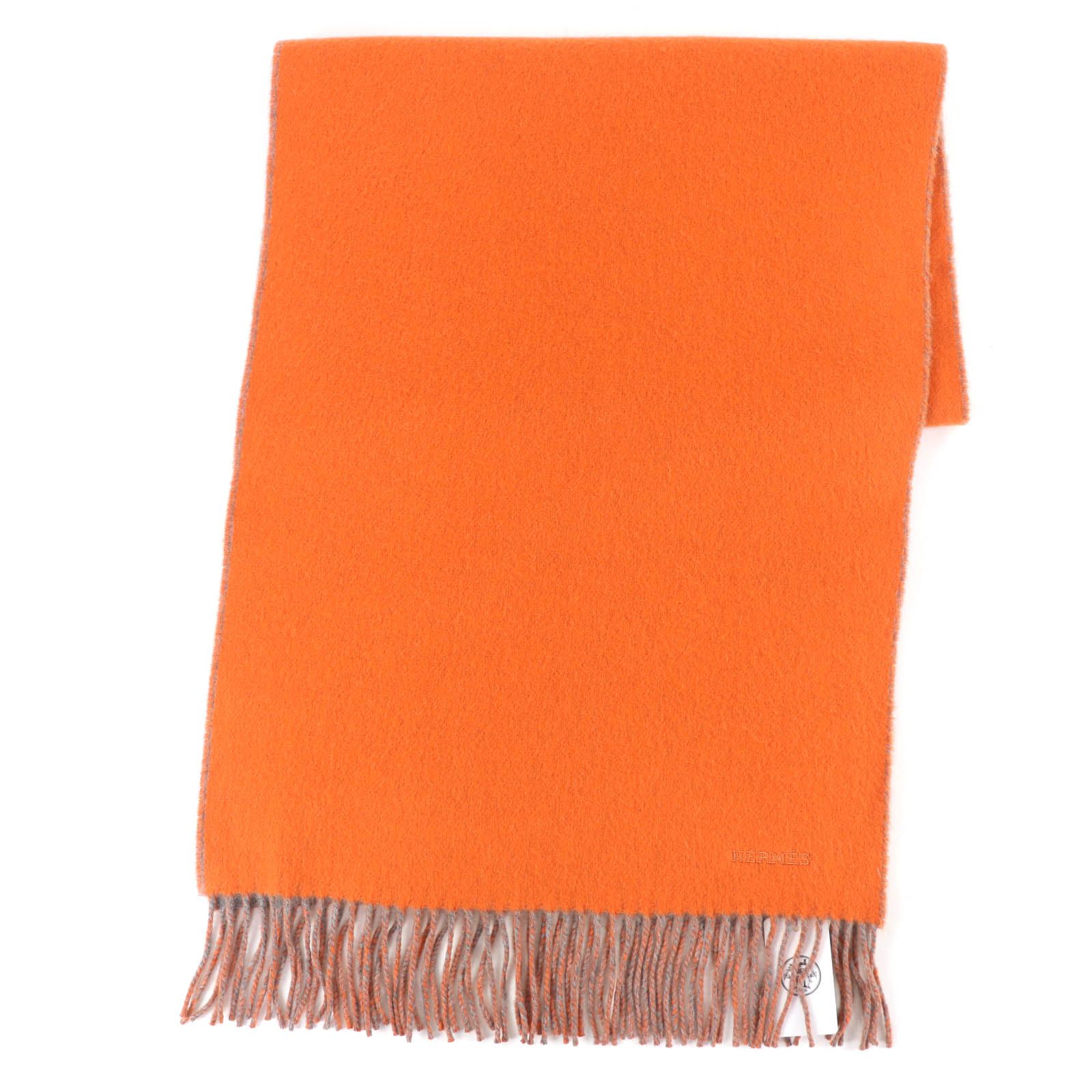 未使用品☆HERMES エルメス レクトヴェルソ カシミヤ100% ロゴ 未使用品☆HERMES エルメス レクトヴェルソ カシミヤ100% ロゴ