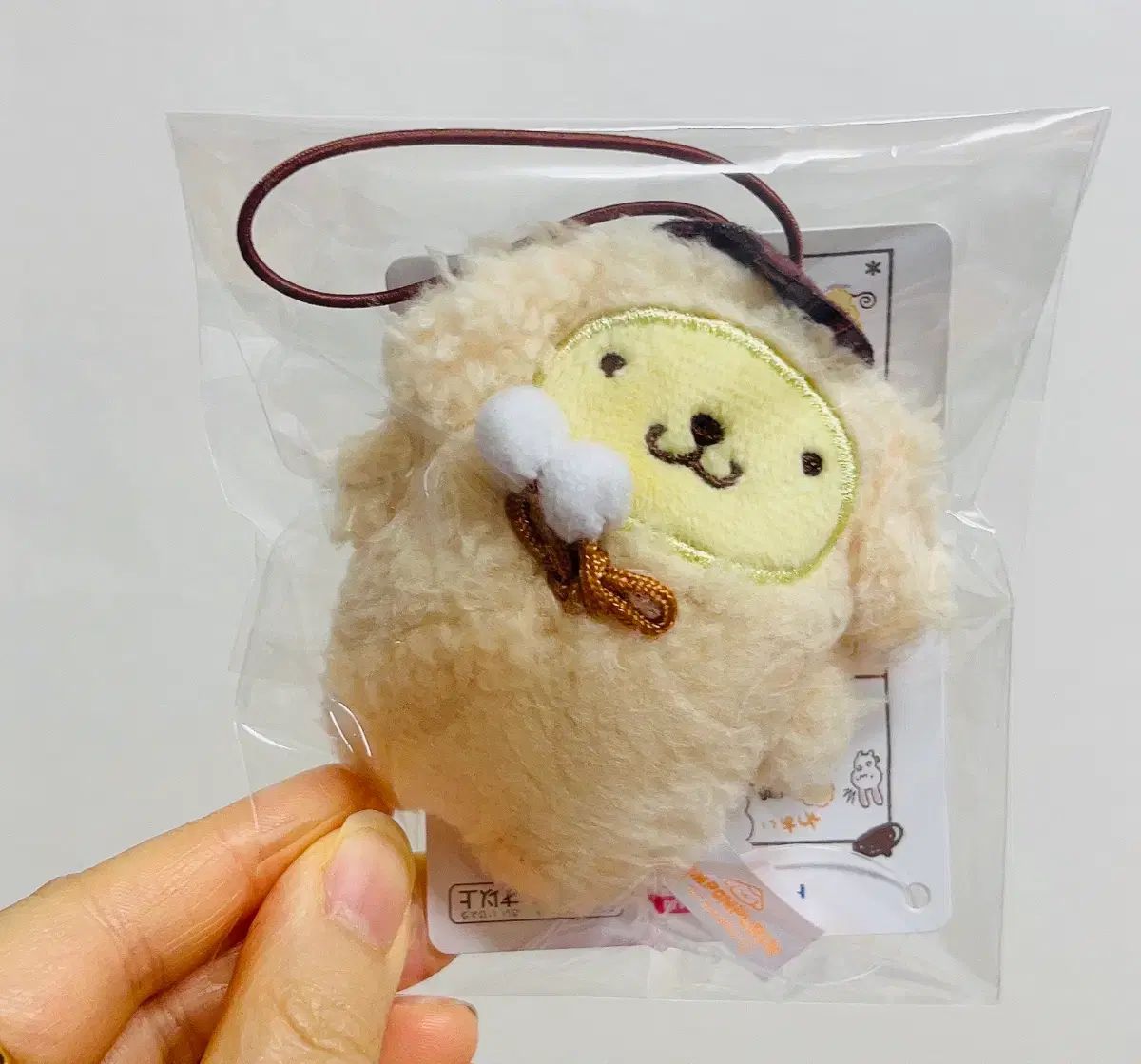 サンリオ ポムポムプリン モコモコ マスコット ぬいぐるみ