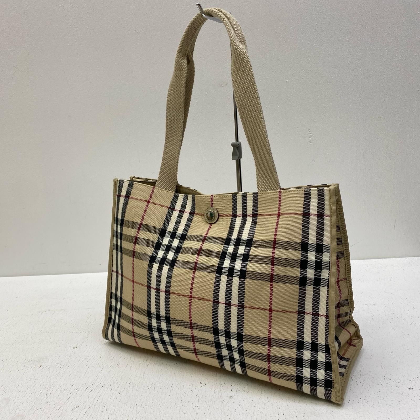 加古川店】 中古 BURBERRY | バーバリー トートバッグ ﾉﾊﾞﾁｪｯｸ 【121 