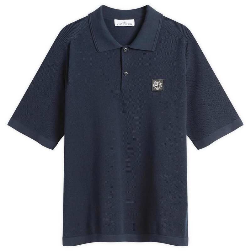 STONE ISLAND ストーンアイランド ブラック ニット ポロシャツ