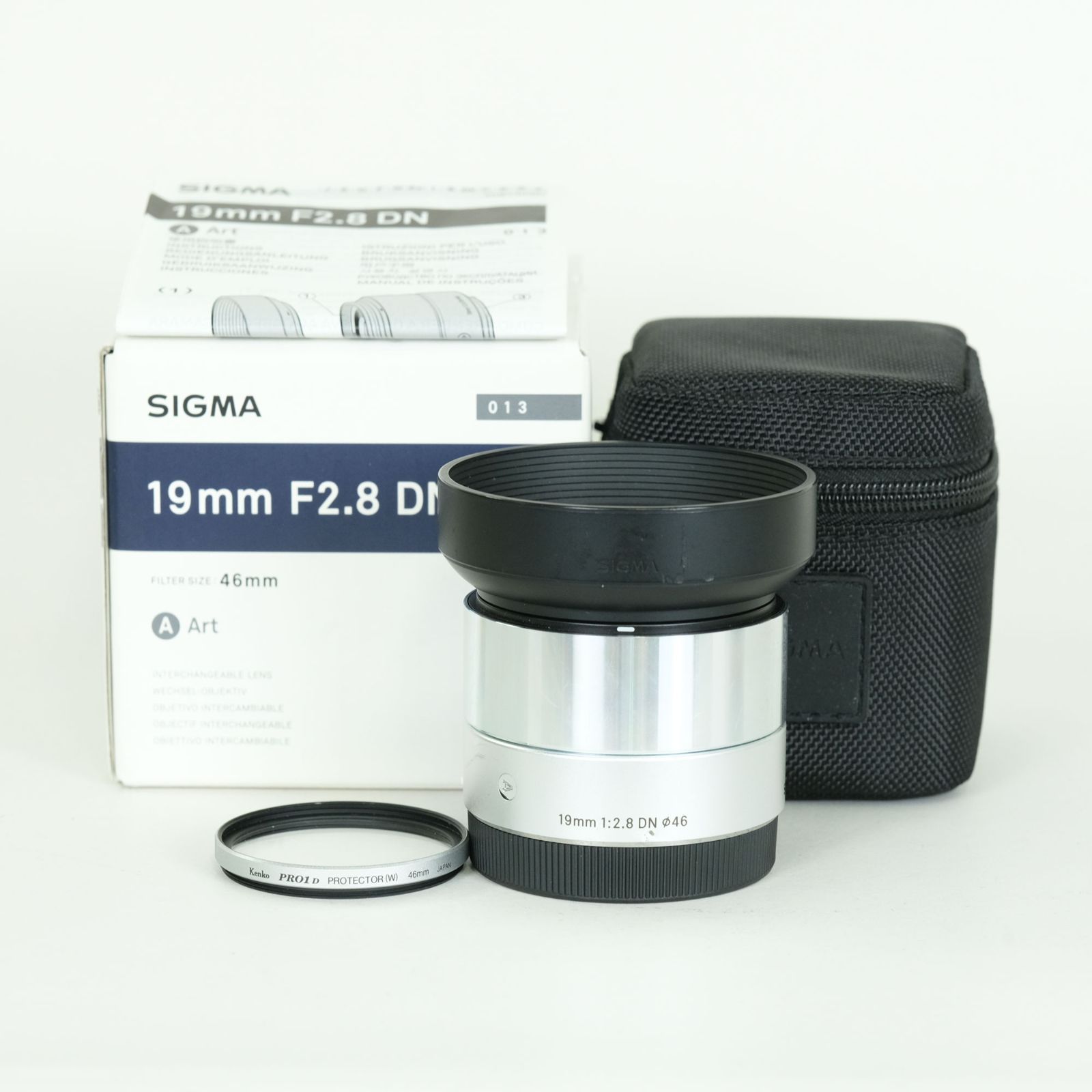 良品 | フィルター付] SIGMA A 19mm F2.8 DN (ソニーE用) シルバー 