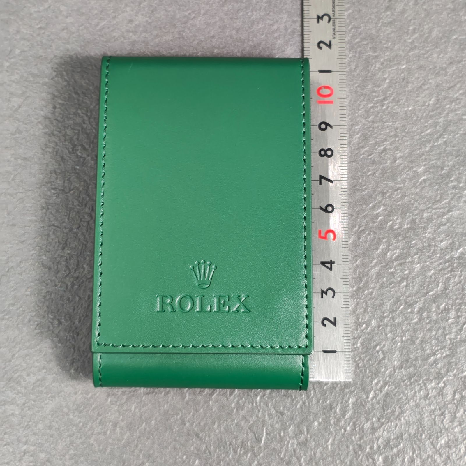 ROLEX レザーケース 緑色 ロレックス ROLEX 時計収納ケース レザー