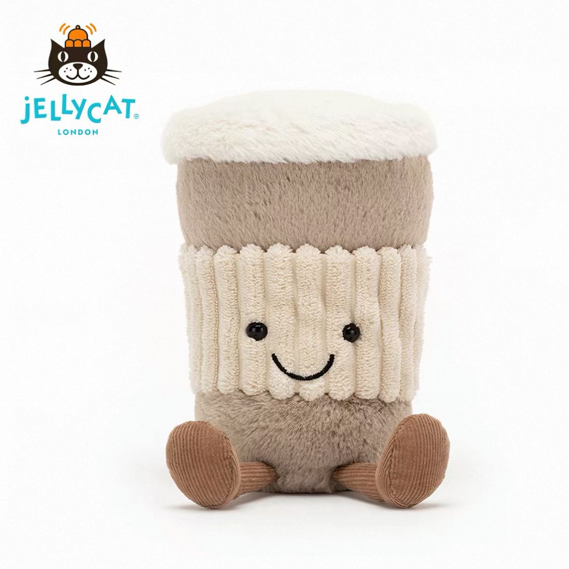  Amuseables コーヒーカップ ぬいぐるみ　新品 ジェリーキャット jellycat コーヒー コーヒーカップ ぬいぐるみ 新品