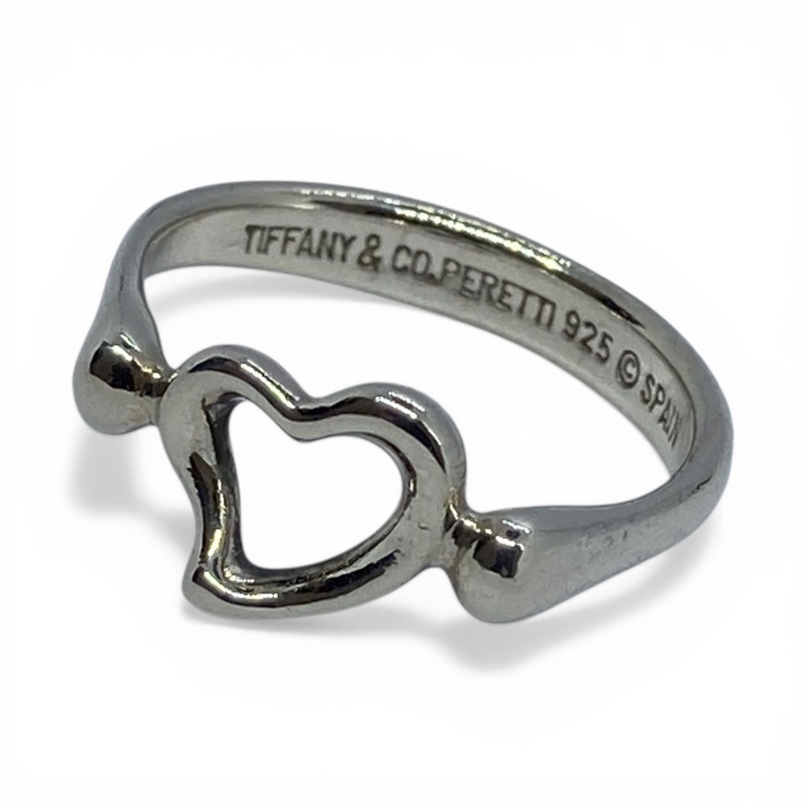 Tiffany＆Co ティファニー＆コー オープンハート リング SV925 約10号 
