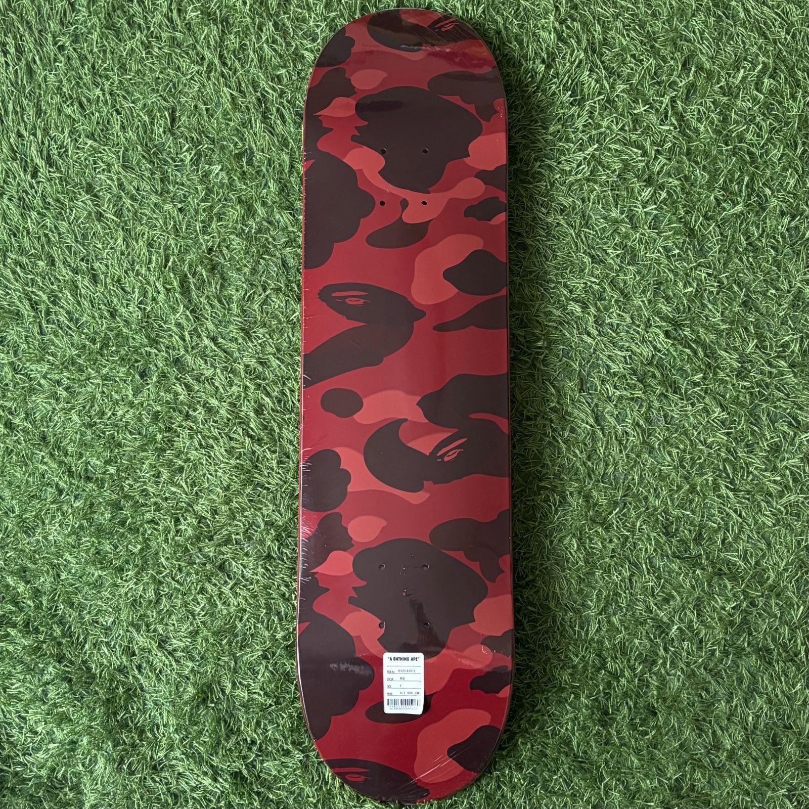 フォロー10%OFF】A Bathing Ape Color Camo Skateboard Deck “Red