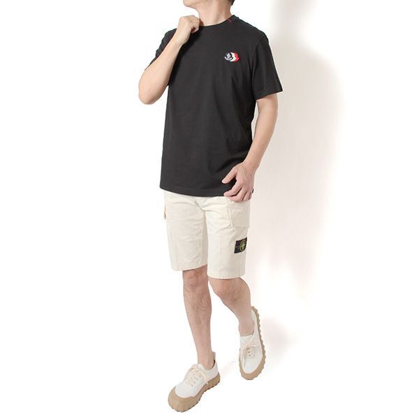 26SSモデル モンクレール MONCLER トリコロール刺しゅうパッチ Tシャツ