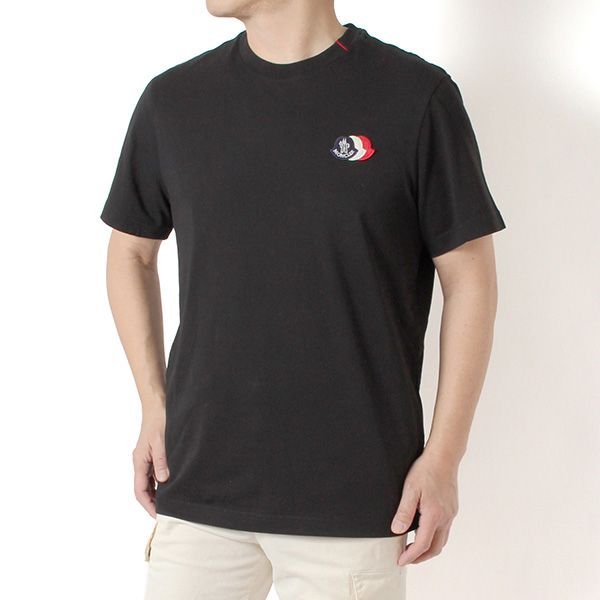 26SSモデル モンクレール MONCLER トリコロール刺しゅうパッチ Tシャツ