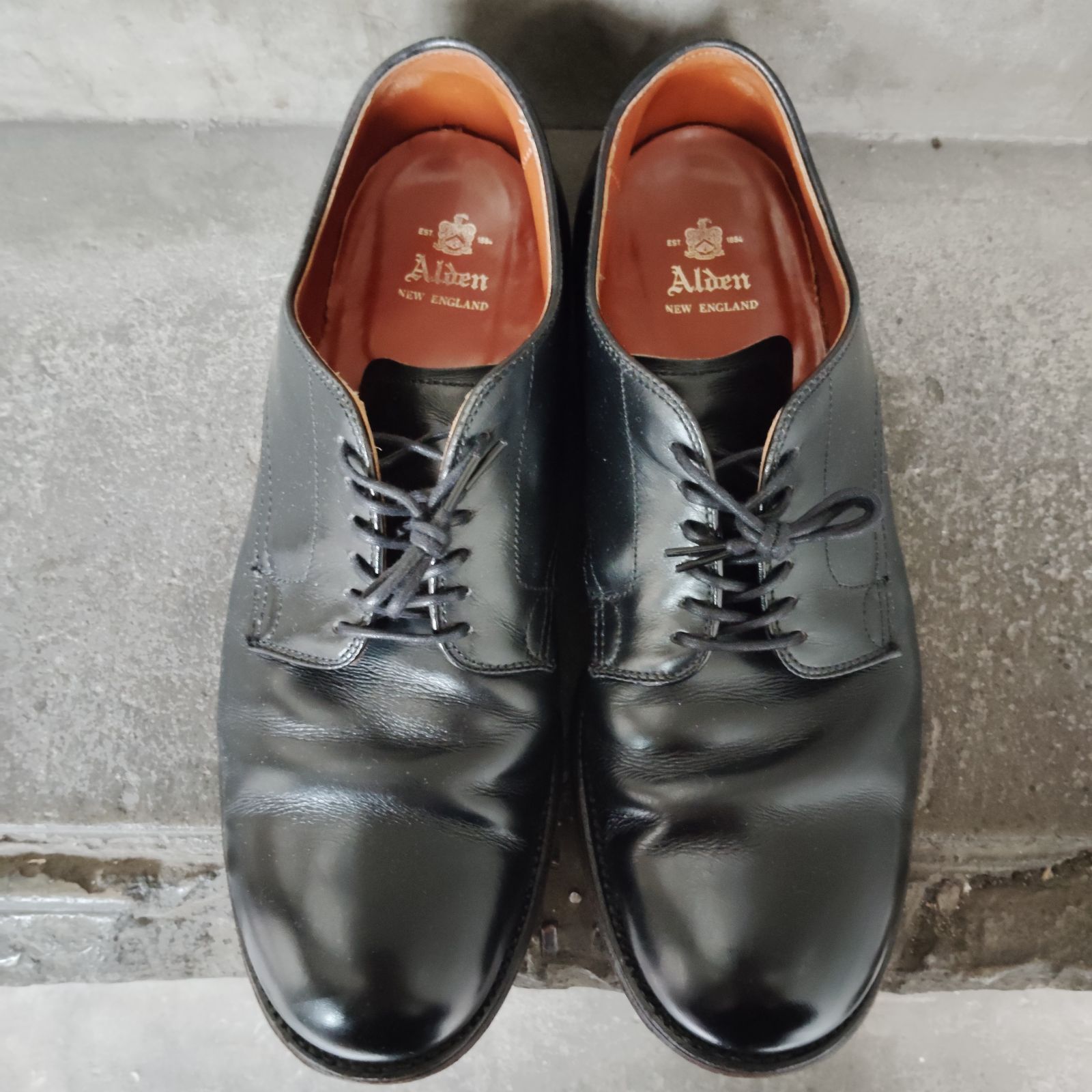 Alden Military Plain Toe Ox. 53711 カーフレザー ブラック 26㎝ US8