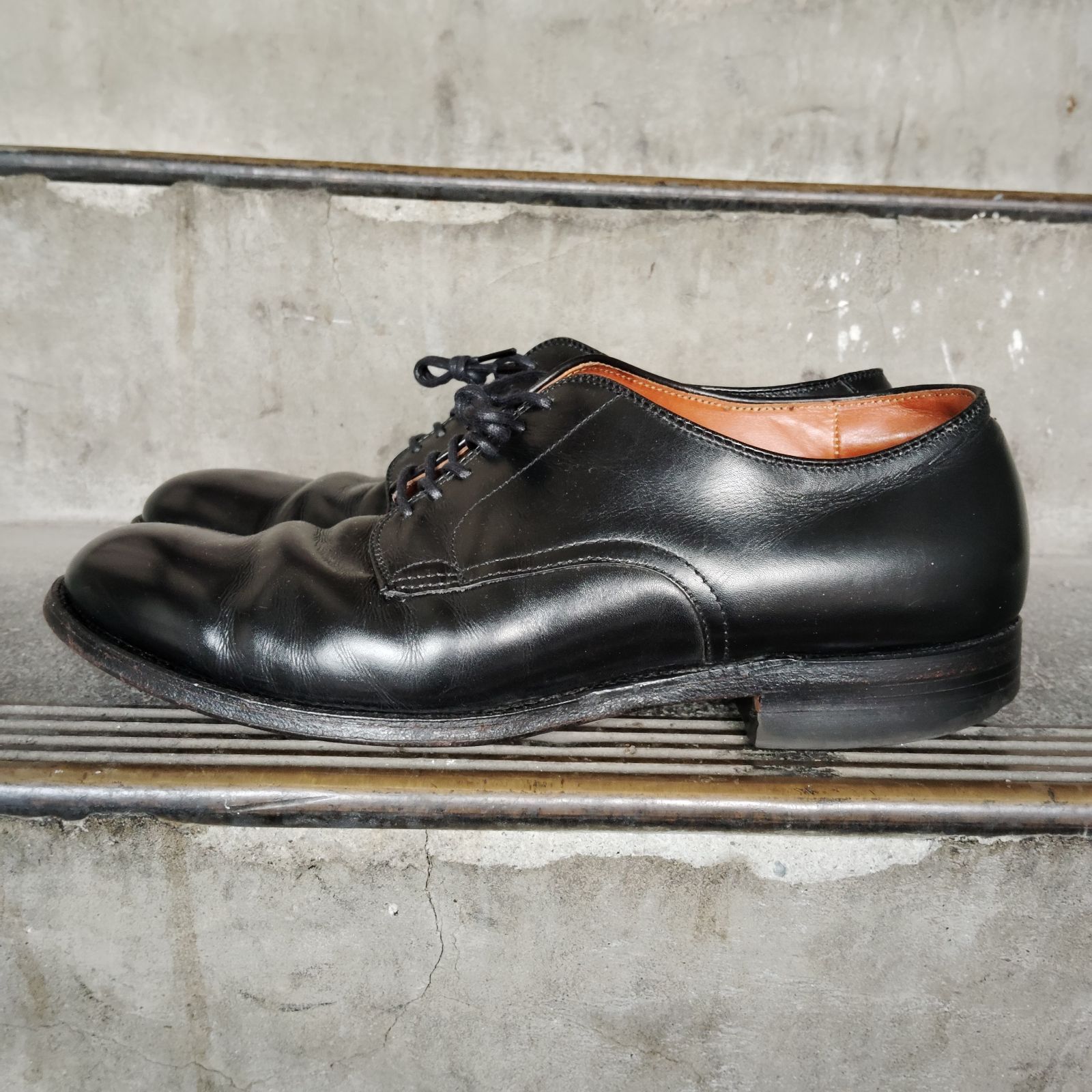 オールデン Alden ミリタリー 53711 US 8D 26㎝ 黒 着用1回 Alden Military Plain Toe Ox. 53711 カーフレザー ブラック 26㎝ US8