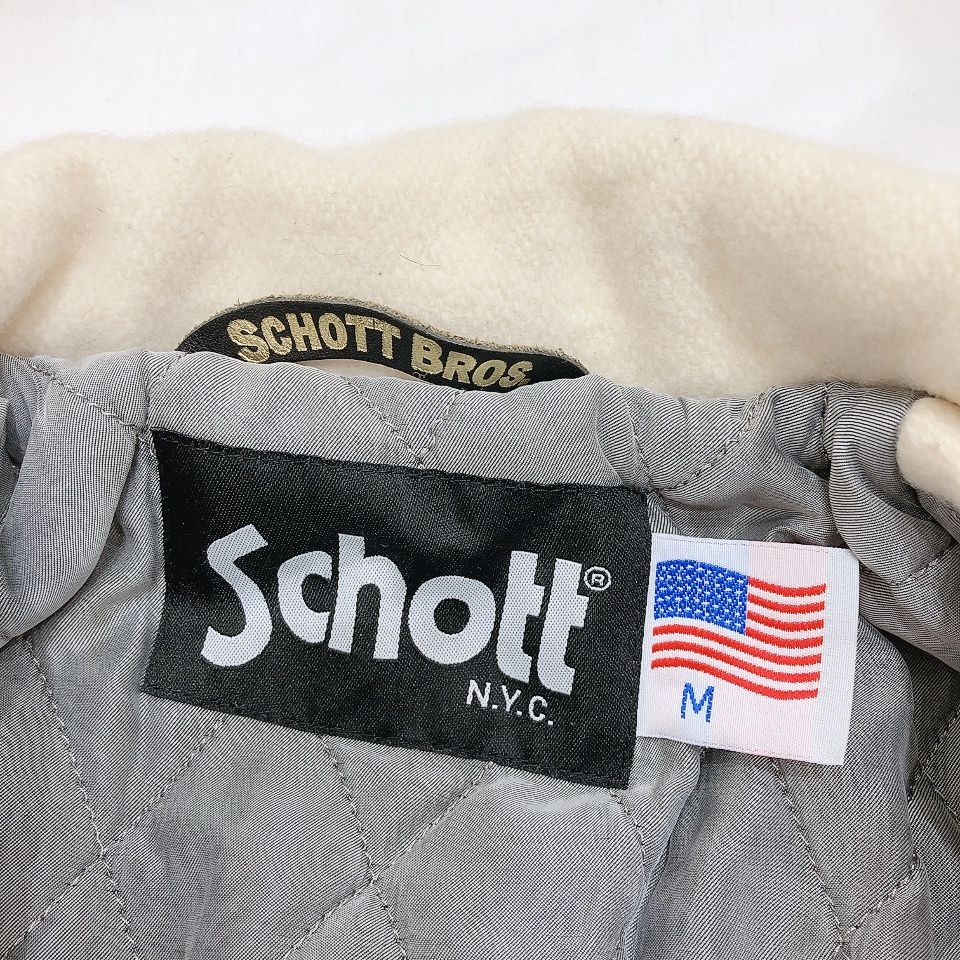 松前327 SCHOTT N.Y.C ショット メルトンジャケット ブルゾン 