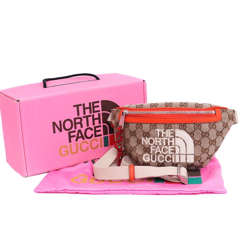 GUCCI × THE NORTH FACE GG ロゴクロスボディバッグ 650299 525040
