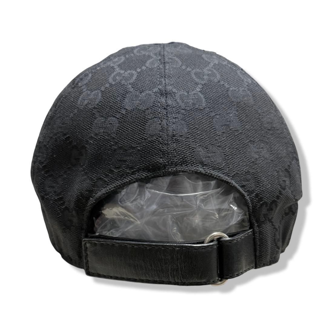 極美品 GUCCI グッチ GGキャンバス キャップ シェリーライン L 59cm