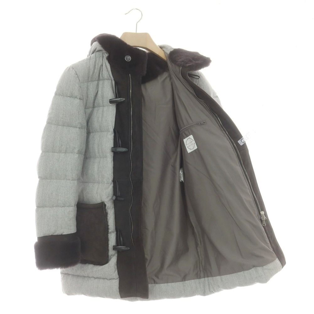 中古】エンメティ EMMETI コットン ムートン ダウンダッフルコート