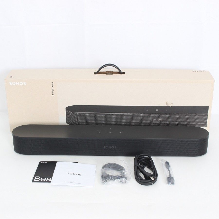 美品】Sonos Beam Gen2 BEAM2JP1BLK ブラック スマートTV 美品】Sonos Beam Gen2 BEAM2JP1BLK ブラック スマートTV
